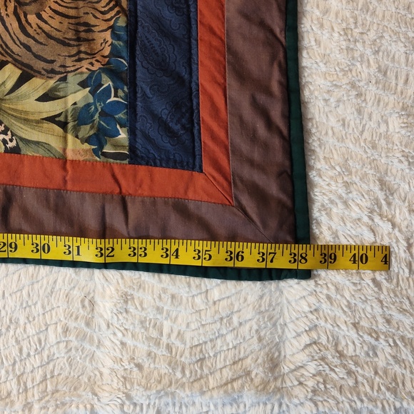 Beautiful Tiger Handmade Small Quilt With Tigers - Picture 8 of 16